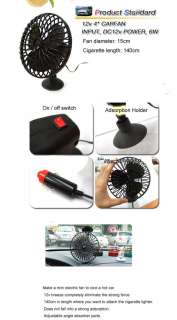 New 12V powered vehicle car cooling air fan adsorption  