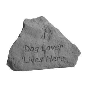  Garden Stone Dog Memorial A Dog Lover Lives Here, Heart 