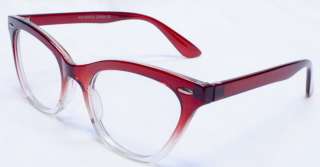 Vintage Fashion Womens Clear Lenses Red Frame Sexy Wayfarer Eyeglasses 