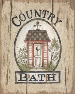 Country Bath Outhouse Linda Spivey Framed Picture Print  