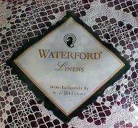 WATERFORD PLACEMATS 4 WHITE 100% COTTON PEARL NEW  TO THE 