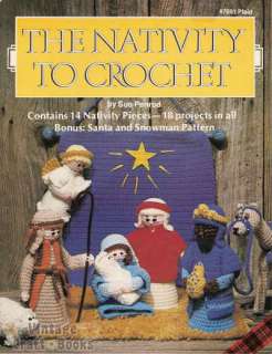 The Nativity to Crochet Vintage Pattern Book Sue Penrod  