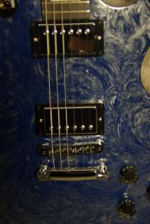 Gibson Les Paul Studio Blue Swirl Electric Guitar MINT CONDITION w 