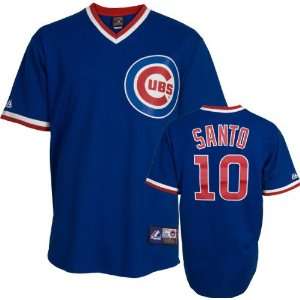   #10 Ron Santo Royal Blue Cooperstown Replica Player Baseball Jersey
