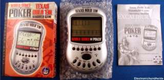EXCALIBUR WORLD SERIES OF POKER HANDHELD LCD TOY GAME  