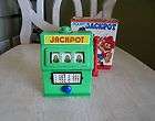 Vintage Hong Kong Light Green Plastic Toy Squirt Jackpot Slot Machine 