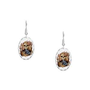   Charm Biker Skull Flames Rose and Motorcycle Artsmith Inc Jewelry