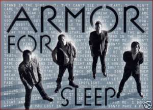 Armor For Sleep Sticker Pop Punk Rock band blue decal  