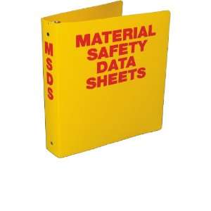  SIGNS 3 1/2 YELLOW MSDS BINDER 11 X 8.5