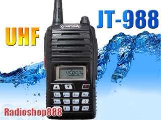 JING TONG JT 988 UHF 400 470Mhz two way ham radio FREE earpiece