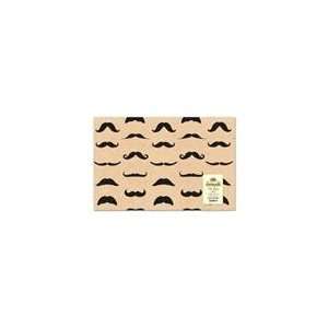   Mustache Gift Wrap Paper   2 Sheets