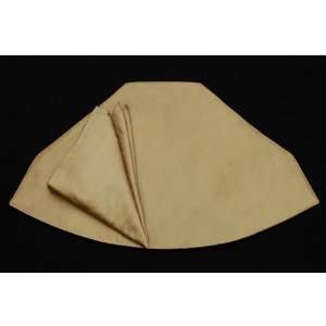  Table Linens Luscious Silk #Light Gold Wedge Placemats & Napkins 