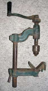 COLE TOOL NO #7 HAND DRILL PRESS RARE JACOBS CHUCK NR  