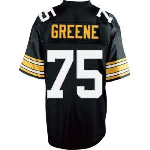  NFL Jerseys #75 Joe Greene BLACK THROWBACK Authentic Football Jersey 