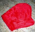 PADDLE, 9 1/4 Fleece Massage MITT mitten, glove RED