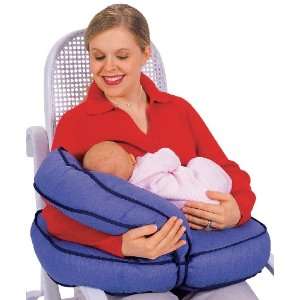    Leachco Natural Boost   Adjustable Nursing Pillow   Denim Baby