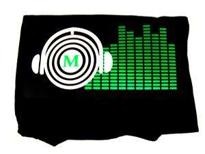   Activated Dancing Clubbing Rave T Shirt M Headphones Equalizer  