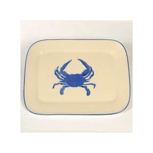    Blue Crab Platter by Hartstone Pottery Made in USA