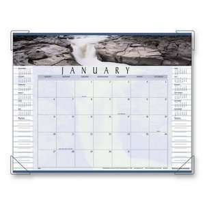   ™ Panoramic Landscape Monthly Desk Pad Calendar