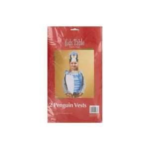  Holiday Fun penguin vests, pack of 2   Case of 24 Arts 
