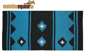 Mayatex Saddle Blanket Apache Horse Show Turquoise Blue  