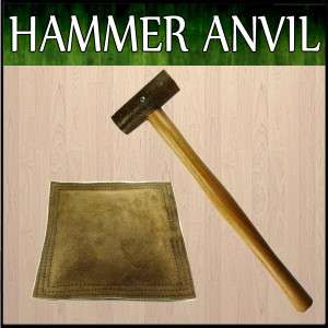 Leather Rawhide Mallet Hammer Leather Anvil Bench Block  