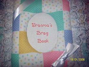 BABY BLOCK Custom Handmade Fabric Album / Scrapbook  