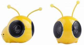 Fashinable Bee Style TF SD Card Speaker With  FM Function