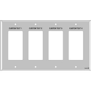   Light Switch Labels 4 Decora (plastic   standard size) Home