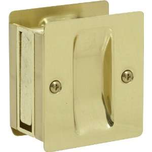   Door Lock Polished Brass Passage Pocket Door Loc