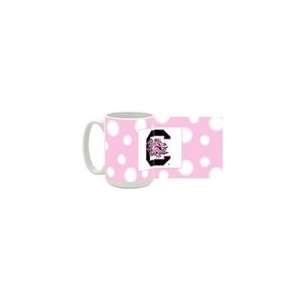   Gamecocks (Pink Polka Dot) 15oz Ceramic Mug
