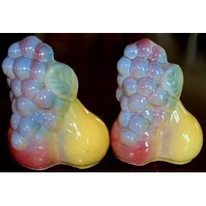  Shawnee Pear, Grape and Apple Salt and Pepper Shakers USA 