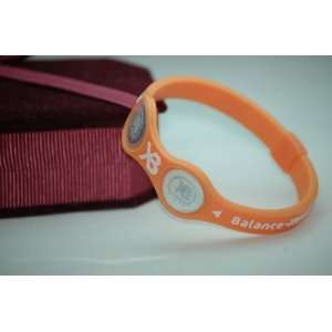 Xtreme Balance Power Wristband Bracelet Dual Frequency ORANGE/WHITE 