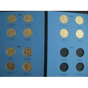 com 2007   2009 All 12 Presidential Golden Uncirculated Dollar Coins 