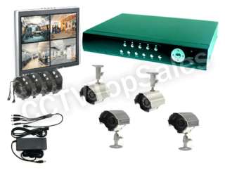 CH DVR Security CCTV (4) SONY Camera System 500GB HD  