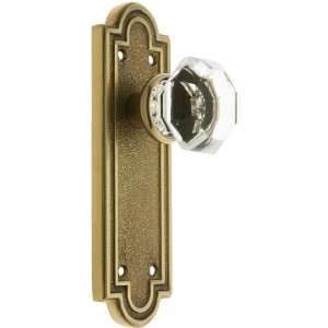   Old Town Crystal Door Knobs Privacy Antique Brass.