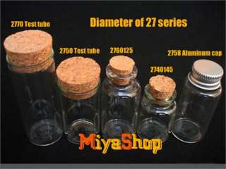 10 1000pcs Glass Bottle Vial Cork 20ml Test tube 2750  