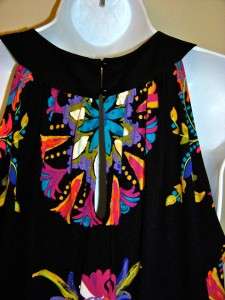NWT BEIGE by eci Jeweled Sleeveless Dress Black Pink Knit $86 10 M 
