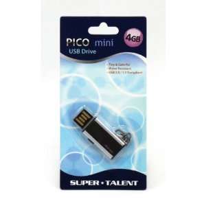  Super Talent Pico Mini C 4gb Usb2.0 Flash Drive Black 