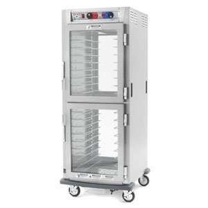   Pass Thru Heated Holding and Proofing Cabinet   Clear Dutch Doors