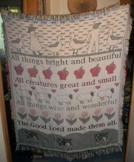 Very Nice Couch Throw Blanket (With Inspirational Religous Quote 