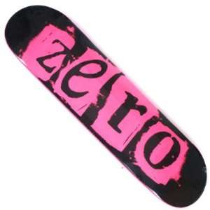  Zero Skateboard Deck  Punk Pink   7.75 in x 31.5 in 
