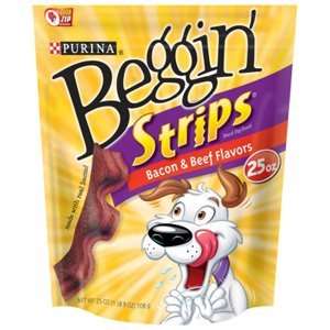  Beggin Strips Bacon & Beef Flavor, 25 oz   4 Pack Pet 