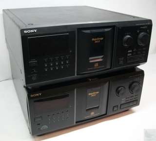 Lot of 2 Sony 300 Disc CD Changer Home Compact Disc Player CDP CX300 