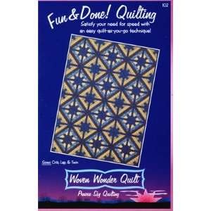  Fun & Done Quilting pattern, Woven Wonder, by Prairie Sky Quilting 