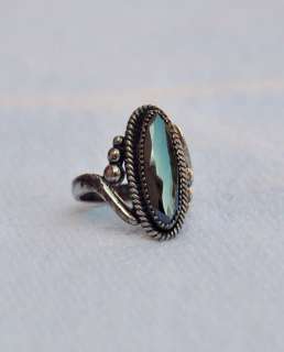 Here is a Sterling Silver hematite ring. It is abeautiful stone, cut 