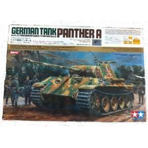  Tamiya German Tank Panther A 1/25th Scale Model Kit Toys 