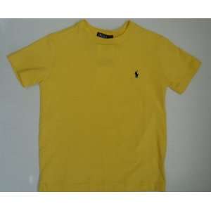   Ralph Lauren Polo Pony Toddler Cotton Tee Shirt Yellow, Size 4 Baby