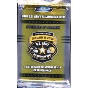 2010 Razor U.S. Army All American Bowl Football Factory Sealed Foil 