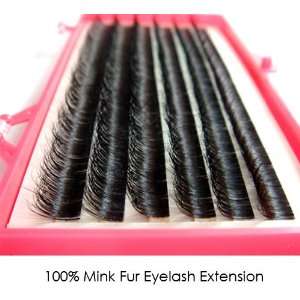   Lengths Authentic Mink Eye Lash Extensions Siberian ;10 Rows Per Tray